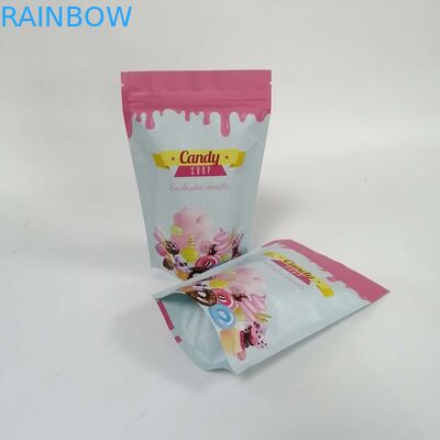 120 ไมครอน Stand Up Matte Protein Powder Mylar Zip Pouches