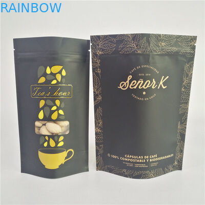 กระดาษคราฟท์ฟอยล์ CMYK VMPET Coffee Stand Up Bag