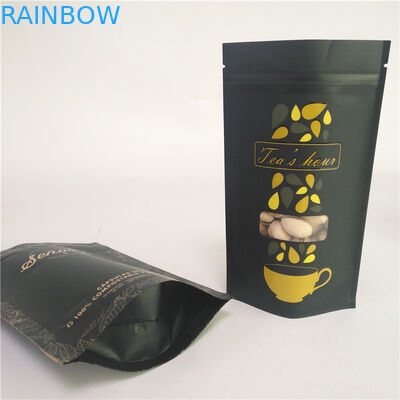 ซิปปิดผนึก 250G 500G 80gsm PMS ถุงกระดาษคราฟท์สี