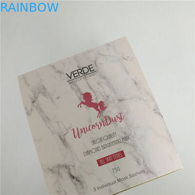 5ml 30ml Hair Mask Packaging Bag Mini Eye Cream Pouch ซองใส่ผลิตภัณฑ์ดูแลผิวพร้อมกล่องกระดาษ