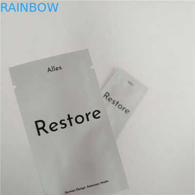 ถุงบรรจุภัณฑ์เครื่องสำอาง MOPP Mylar Foil ซีลสามด้าน