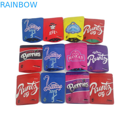 Soft Touch 3.5g Foil Ziplock ถุงพลาสติก Smell Proof Matte 3.5g 7g คุกกี้กัญชา Jefe บรรจุภัณฑ์ Mylar กระเป๋าที่กำหนดเอง