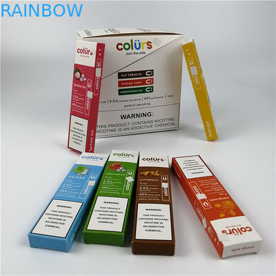 ปากกา Vape Cmyk โฮโลแกรมกระดาษการ์ดแผลกล่องปั๊มร้อน