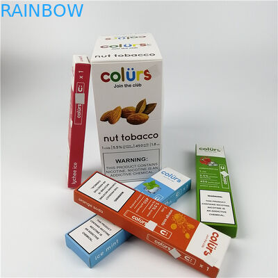 ปากกา Vape Cmyk โฮโลแกรมกระดาษการ์ดแผลกล่องปั๊มร้อน