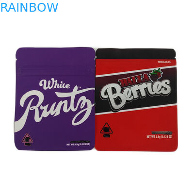 พิมพ์ซิปบรรจุภัณฑ์กัญชาบรรจุภัณฑ์รีไซเคิลคุกกี้ถุงบรรจุภัณฑ์ / ถุงบรรจุเมล็ดกัญชาพิสูจน์กลิ่น