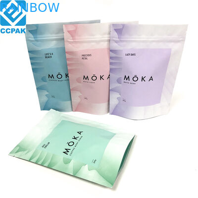 Mylar Foil MOPP VMPET Ziplock Stand Up Pouches For Tea