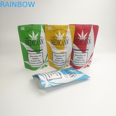 ถุงพลาสติกแบบกำหนดเองบรรจุภัณฑ์อาหารป้องกันกลิ่นกัญชา CBD ถุงบรรจุภัณฑ์ซิปล็อค