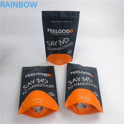 Snack Mylar 120mic Zipper Standing Pouches 20 * 15 * 8cm สำหรับใส่อาหาร