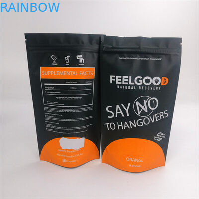 Snack Mylar 120mic Zipper Standing Pouches 20 * 15 * 8cm สำหรับใส่อาหาร