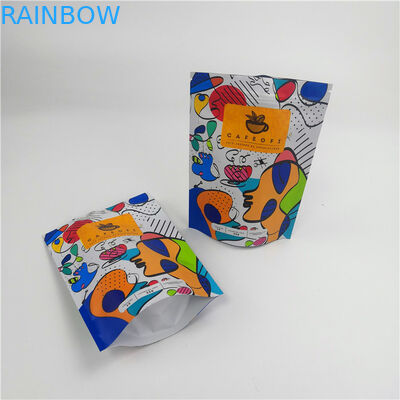 ถุงบรรจุภัณฑ์ขนมขบเคี้ยว / ถุงบรรจุถั่ว / กาแฟพลาสติกช็อกโกแลตนมผงซิปยืนขึ้นกระเป๋า