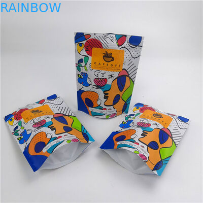 ถุงบรรจุภัณฑ์ขนมขบเคี้ยว / ถุงบรรจุถั่ว / กาแฟพลาสติกช็อกโกแลตนมผงซิปยืนขึ้นกระเป๋า