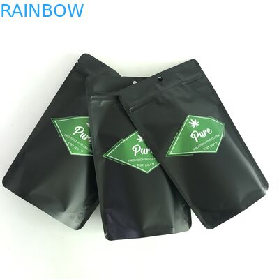 Pantone สี Cannabiss Mylar ถุงพลาสติกสำหรับบรรจุภัณฑ์