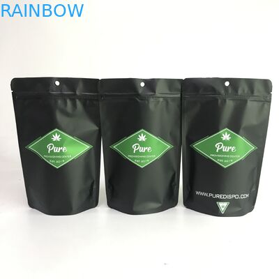 Pantone สี Cannabiss Mylar ถุงพลาสติกสำหรับบรรจุภัณฑ์
