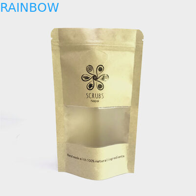 Hot Stamping Stand Up 110 ไมครอน MOPP ถุงกระดาษคราฟท์