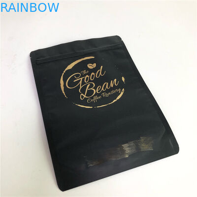 ถุงกาแฟดำ Stand Up Pouch Food Grade Tea / Coffee / Snack / Whey Powder Bag