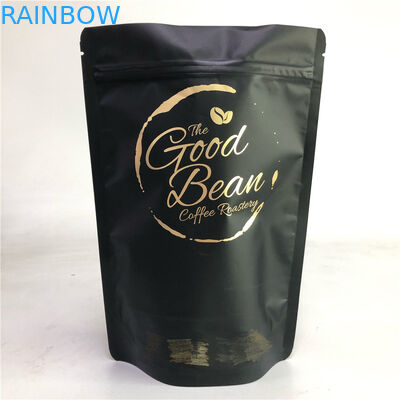 ถุงกาแฟดำ Stand Up Pouch Food Grade Tea / Coffee / Snack / Whey Powder Bag