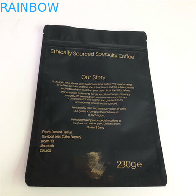 ถุงกาแฟดำ Stand Up Pouch Food Grade Tea / Coffee / Snack / Whey Powder Bag