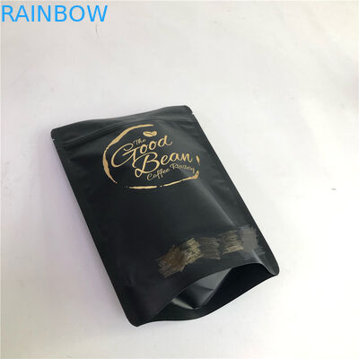 ถุงกาแฟดำ Stand Up Pouch Food Grade Tea / Coffee / Snack / Whey Powder Bag