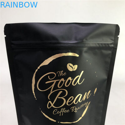 ถุงกาแฟดำ Stand Up Pouch Food Grade Tea / Coffee / Snack / Whey Powder Bag