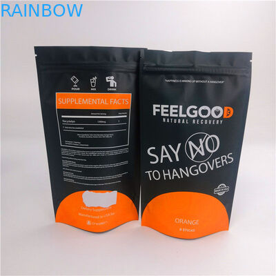 ราคาโรงงาน 200g ผงผลิตภัณฑ์พลาสติกถุงบรรจุภัณฑ์สูญญากาศยืนขึ้นถุงกั้นด้วยซิป