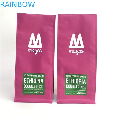 อลูมิเนียมฟอยล์ VMPET BPA ฟรี Side Gusset Bags 400ml พร้อมวาล์ว