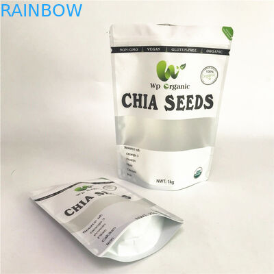 ถุงลูกยอพิมพ์ดิจิตอลกระเป๋าที่กำหนดเองพร้อมถุงซิปล็อคหน้าต่าง Mylar