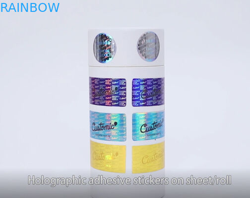 ป้ายสติกเกอร์ตกแต่งโฮโลแกรม 60 มม. UV CYMK