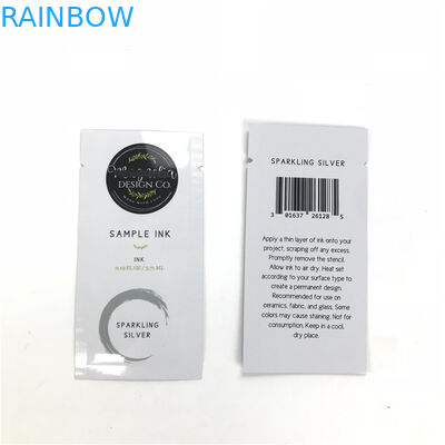 กระเป๋าใส่ตัวอย่างขนาดเล็กแบบใช้แล้วทิ้งสำหรับน้ำยาทำความสะอาดผิวหน้า Eye Serum ซองปิดผนึกสามด้านสำหรับผลิตภัณฑ์แต่งหน้า