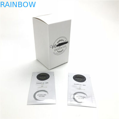 กระเป๋าใส่ตัวอย่างขนาดเล็กแบบใช้แล้วทิ้งสำหรับน้ำยาทำความสะอาดผิวหน้า Eye Serum ซองปิดผนึกสามด้านสำหรับผลิตภัณฑ์แต่งหน้า