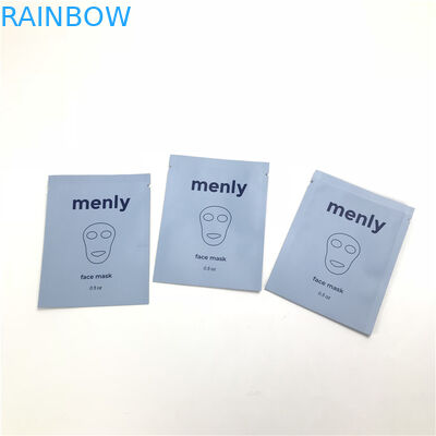 ตัวอย่างกระเป๋าเครื่องสำอางแบบใช้แล้วทิ้งฟรีสำหรับแชมพูอายเซรั่มครีมล้างหน้าซองปิดผนึกสามด้าน