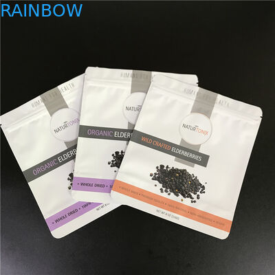 กระเป๋าอลูมิเนียมฟอยล์กระเป๋าที่กำหนดเองพร้อมพิมพ์โลโก้ Mylar กระเป๋าพร้อมซิป