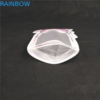 โลโก้การพิมพ์รูปทรงพิเศษ Food Grade Juice Milk Jelly Liquid Stand up Bottle Shape Sachets