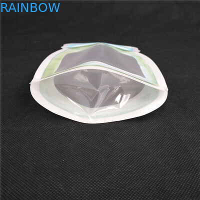 โลโก้การพิมพ์รูปทรงพิเศษ Food Grade Juice Milk Jelly Liquid Stand up Bottle Shape Sachets