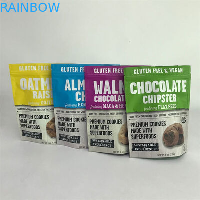 การพิมพ์ดิจิตอลอลูมิเนียมฟอยล์เคลือบด้านผนึกยืนขึ้นถุงถุงบรรจุภัณฑ์อาหาร