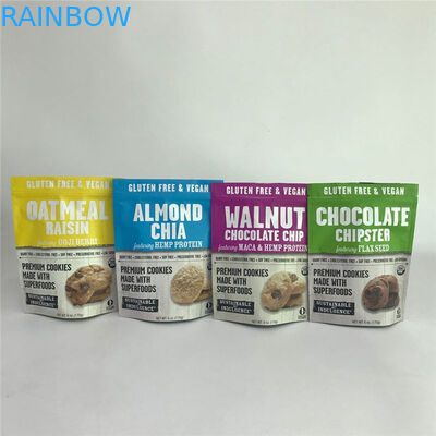 การพิมพ์ดิจิตอลอลูมิเนียมฟอยล์เคลือบด้านผนึกยืนขึ้นถุงถุงบรรจุภัณฑ์อาหาร