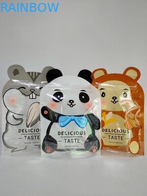 มันวาวยืนขึ้นถุงบรรจุภัณฑ์ถุงที่กำหนดเองที่มีรูปร่างพิเศษ