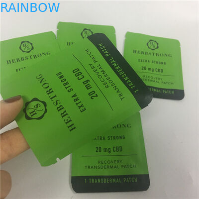 การพิมพ์แบบกำหนดเองล็อคซิป Mylar แบบผนึกยืนขึ้นถุงบรรจุภัณฑ์คุกกี้ CBD ของวัชพืช