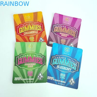 การพิมพ์ดิจิตอลกระเป๋าปิดผนึกสามด้านกระเป๋าแบนแบบกำหนดเองพร้อมซิป