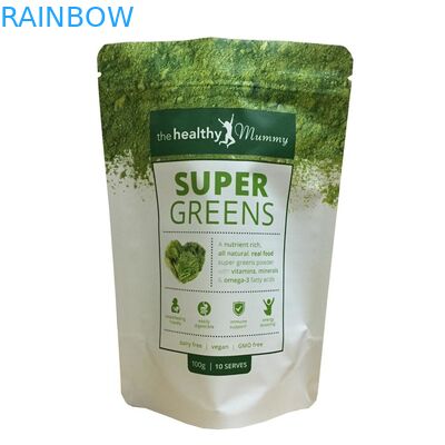 ถุงบรรจุชาซิปซีลความร้อนพลาสติกที่กำหนดเองอลูมิเนียมฟอยล์ถุงชาเปล่า