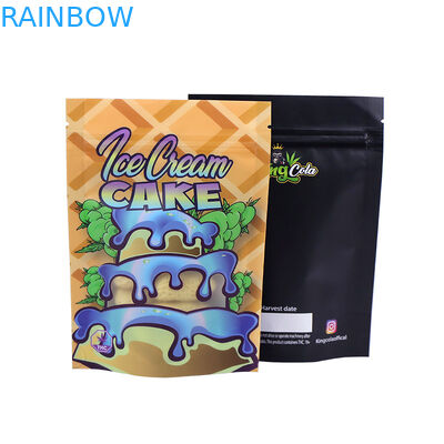 Mylar Bag สำหรับ CBD Weeds Gummy Candy Bear บรรจุภัณฑ์ยืนขึ้นถุงรสสมุนไพรดอกไม้ยาสูบแห้งถุงขายปลีก