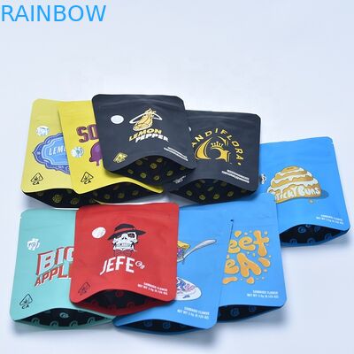 Mylar Bag สำหรับ CBD Weeds Gummy Candy Bear บรรจุภัณฑ์ยืนขึ้นถุงรสสมุนไพรดอกไม้ยาสูบแห้งถุงขายปลีก