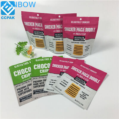 ถุงใส่อาหารที่ปิดผนึกได้พร้อมถุงซิปล็อคสำหรับผลไม้แห้งถั่ว