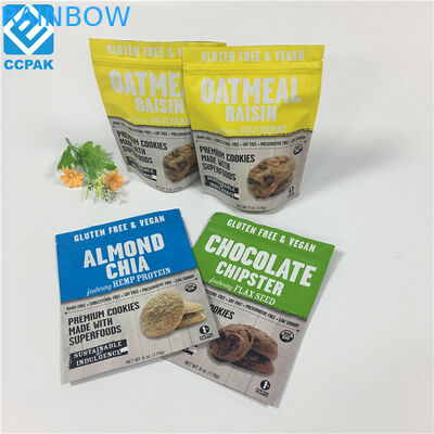 ถุงใส่อาหารที่ปิดผนึกได้พร้อมถุงซิปล็อคสำหรับผลไม้แห้งถั่ว