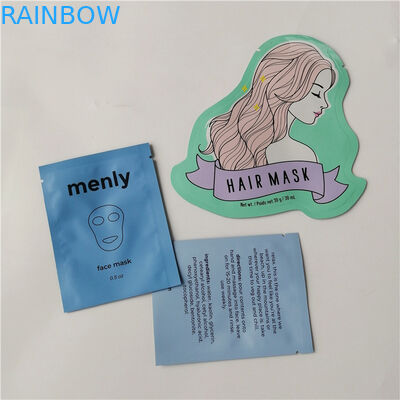 ถุงบรรจุภัณฑ์ Cosmtic สีน้ำเงินเคลือบซองฟอยล์แบน