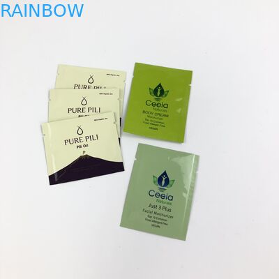 การพิมพ์ดิจิตอลผู้หญิง / ผู้ชายมาสก์หน้า 0.5 ออนซ์ฟอยล์ด้านล่างบรรจุถุงพลาสติกรีไซเคิล