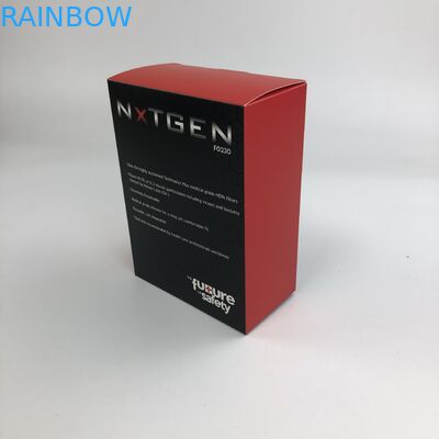 ฟิล์ม UV แบบกำหนดเองด้วยกระดาษแข็งสีขาวความหนา 400g สำหรับของเล่นบรรจุภัณฑ์กล่องกระดาษขวดสเปรย์