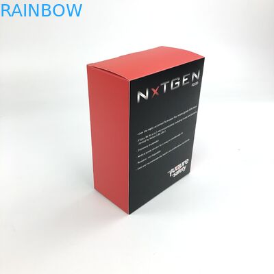 ฟิล์ม UV แบบกำหนดเองด้วยกระดาษแข็งสีขาวความหนา 400g สำหรับของเล่นบรรจุภัณฑ์กล่องกระดาษขวดสเปรย์