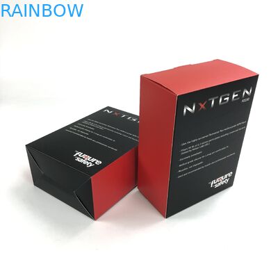 ฟิล์ม UV แบบกำหนดเองด้วยกระดาษแข็งสีขาวความหนา 400g สำหรับของเล่นบรรจุภัณฑ์กล่องกระดาษขวดสเปรย์