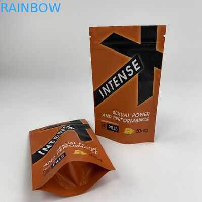 ซองใส่อาหารเสริมแบบปรับได้เองพร้อมซิปสำหรับบรรจุภัณฑ์ซองอลูมิเนียมสำหรับเด็ก