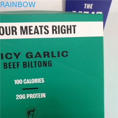 กล่องกระดาษแข็งเนื้อกระตุกขนาดเล็กที่พิมพ์เองกล่องกระดาษคราฟท์สำหรับกล่องแสดงแถบพลังงานของว่าง